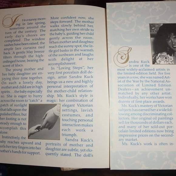 Loving Steps by Sandra Kuck 1990 Precious Memories of Motherhood - Picture 7 of 10